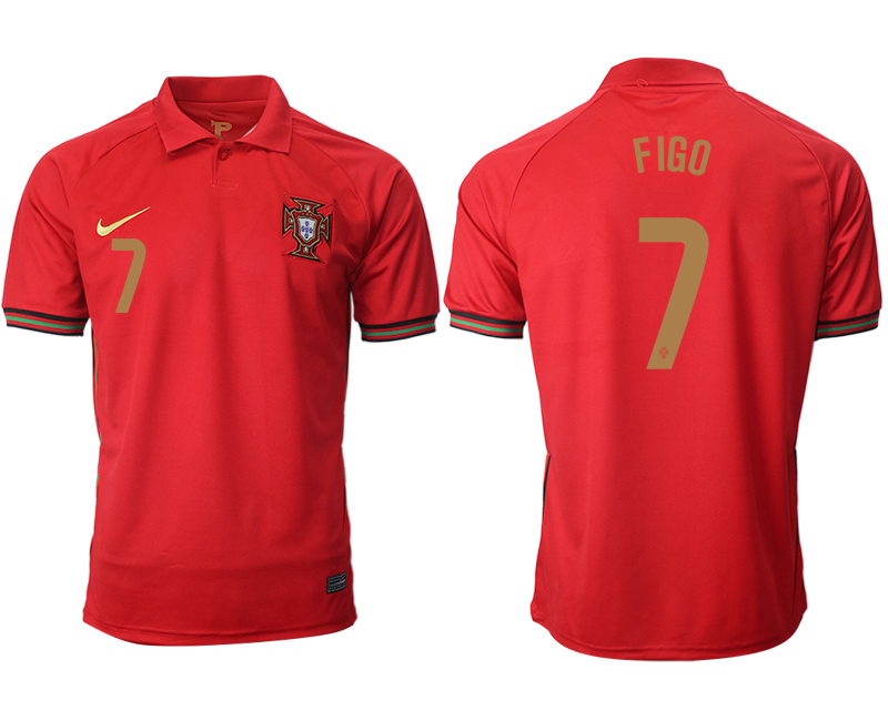 Men 2021 European Cup Portugal home aaa version red #7 Soccer Jersey1